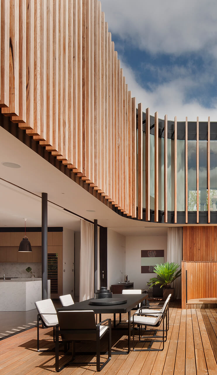 Modern wooden architecture